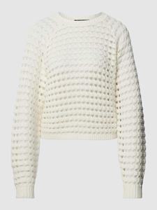 QS Gebreide pullover met ajourpatroon, model 'Crochet2'