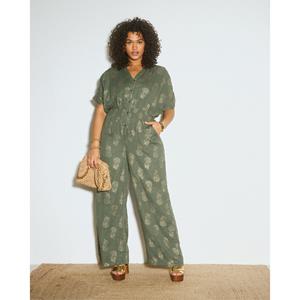 ALMÉ Lange, bedrukte jumpsuit, Miranda
