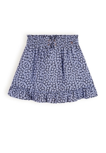 NoBell Meisjes spijker rokje - Ninez - Satijn blauw
