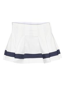 Monnalisa Plooirok met knoop-detail - Wit