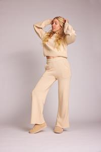 Baìge the Label Damen vegan Strickhose Charlie Hellbeige Natur