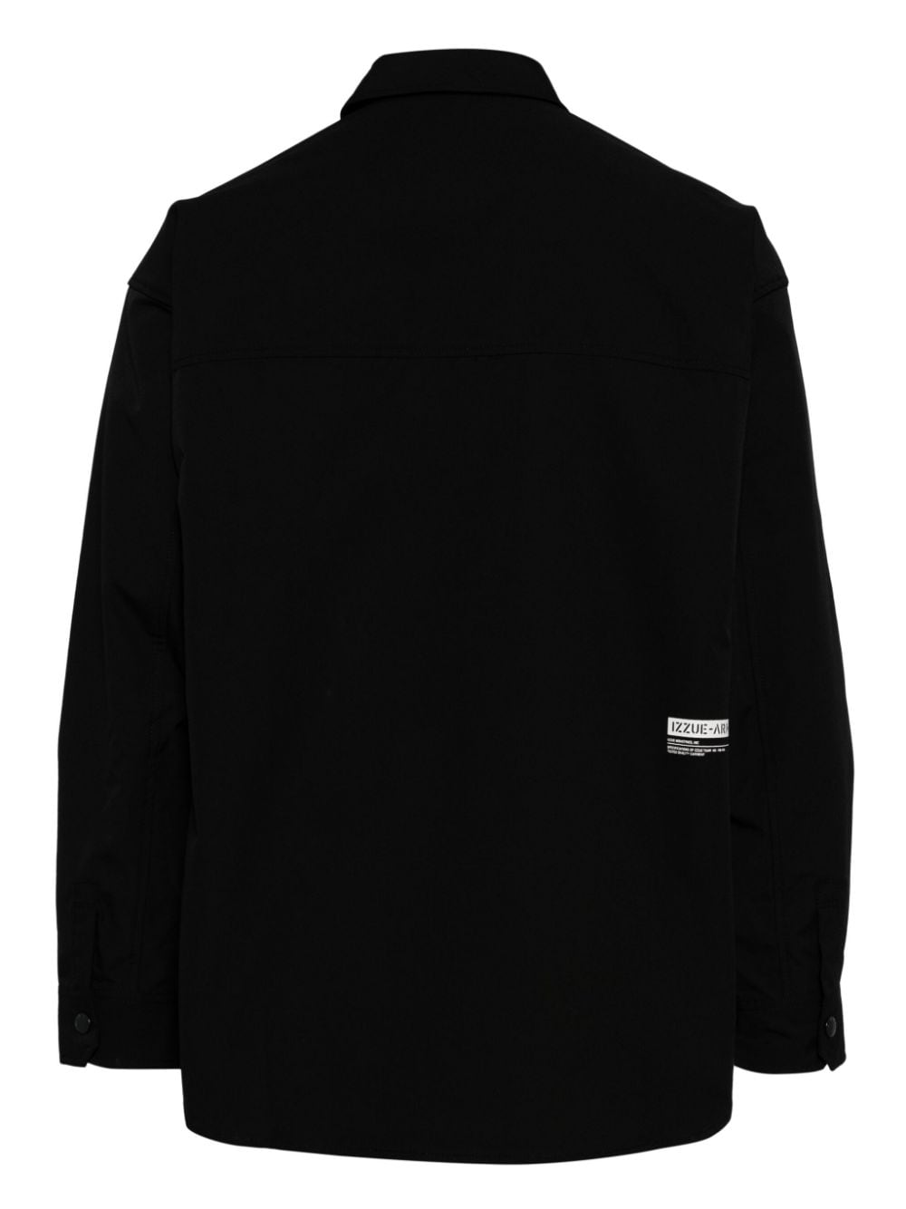 Izzue Overhemd met logopatch - Zwart