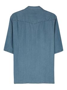 Officine Generale chambray lyocell shirt - Blauw