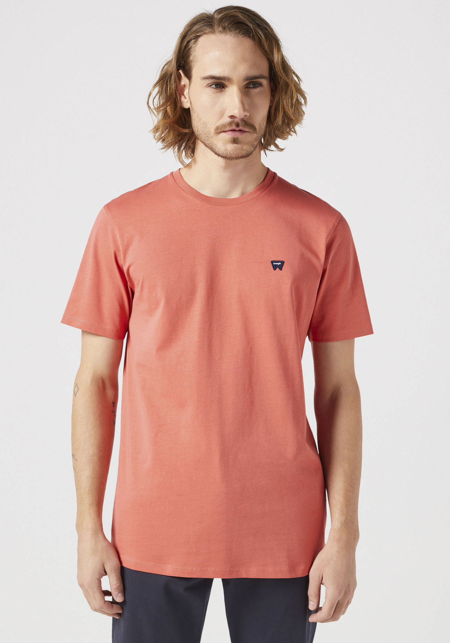 Wrangler Shirt met korte mouwen met logoborduursel op borsthoogte