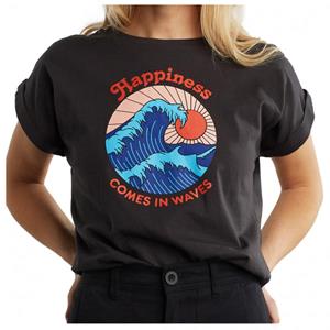 Dedicated  Women's Visby Happiness - T-shirt, zwart