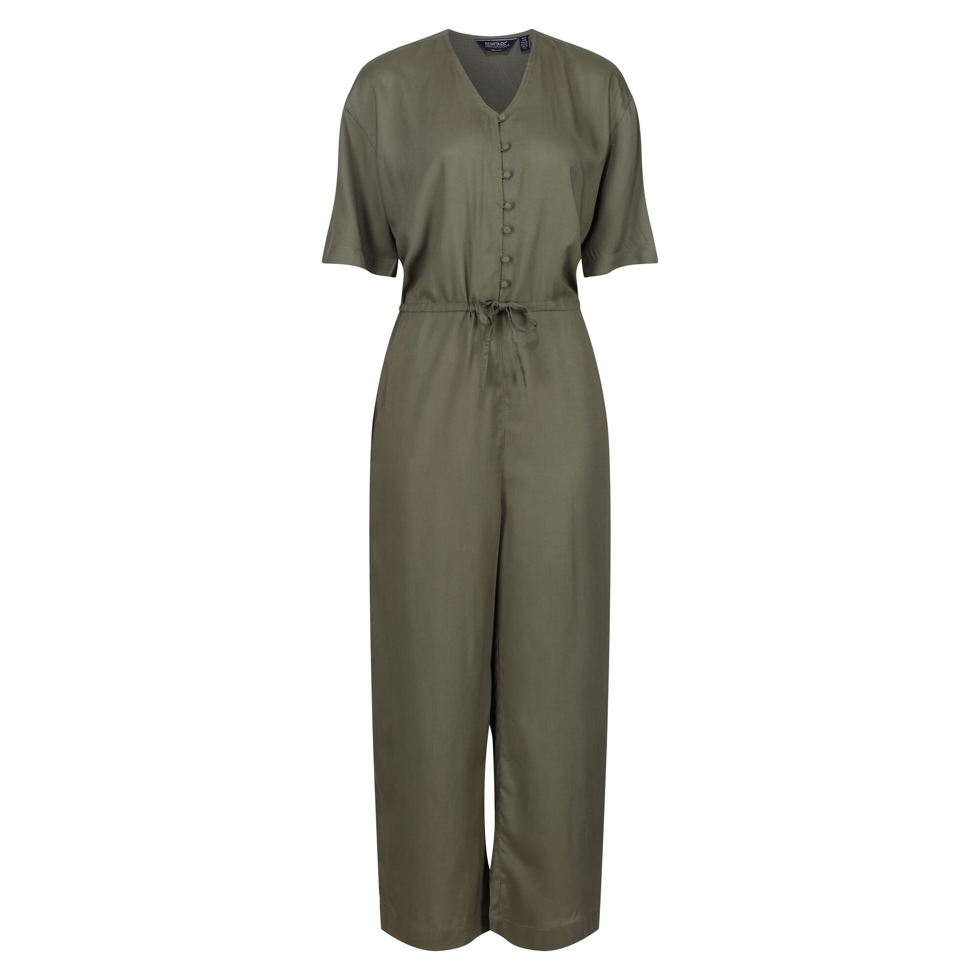 Regatta Dames streap lichtgewicht knoop front jumpsuit met korte mouwen