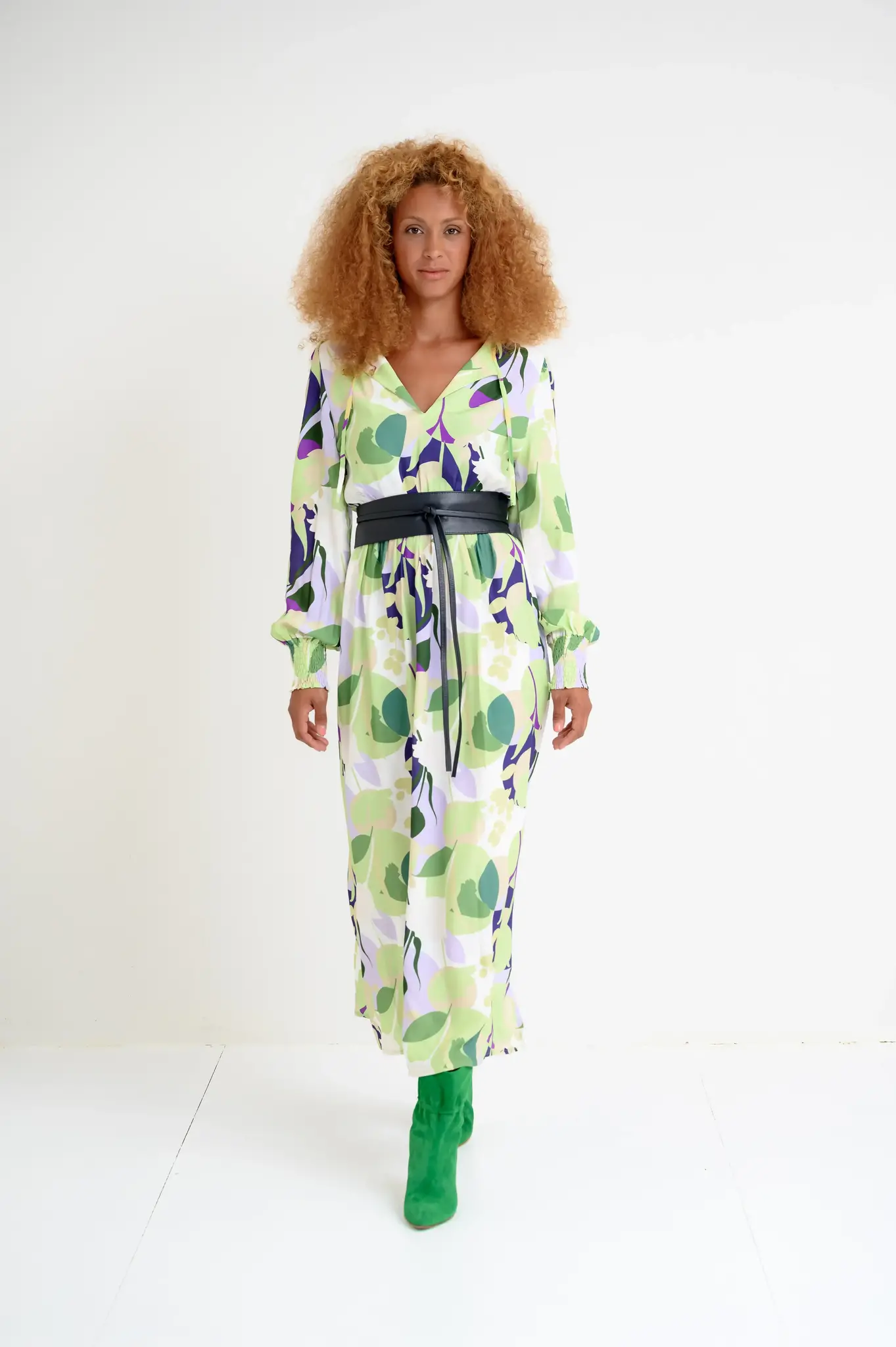 Maicazz Jurk ivana sp24.40.013 floral