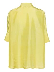 Antonelli classic-collar silk shirt - Groen