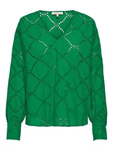 Only Onldora gellar ls v-neck emb top wvn green bee