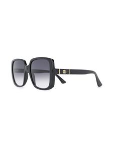 Gucci Eyewear Zonnebril met vierkant montuur - Zwart
