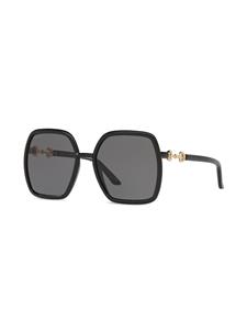 Gucci Eyewear Zonnebril met oversized montuur - Zwart