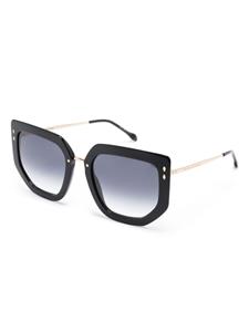 Isabel Marant Eyewear Zonnebril met geometrisch montuur - Zwart