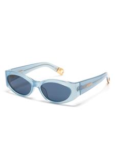 Jacquemus Les Lunettes Ovalo sunglasses - Blauw