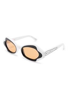 Marni Eyewear Zonnebril met ovaal montuur - Wit