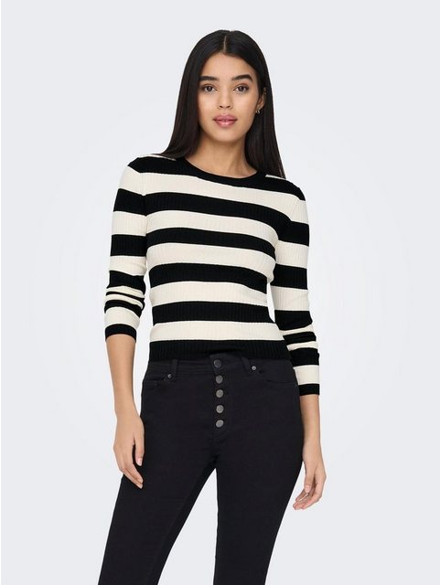 Jacqueline de Yong Jdyplum l/s o-neck stripe pullover