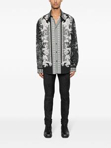 Versace Jeans Couture Animalier Barocco-print cotton shirt - Zwart