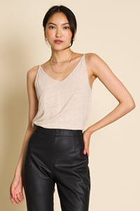 JAN N JUNE JAN 'N JUNE Damen vegan Slip Top Triangle Elfenbein