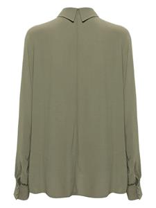 STYLAND batwing-style crepe shirt - Groen