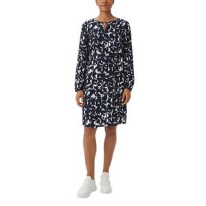 Comma Druckkleid, aus Viskose und mit Alloverprint