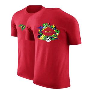 Baobaofusi Vintage party culture shirt crewneck loose T-shirt exquisite printed quick-drying short nostalgic sleeves cultural souvenir