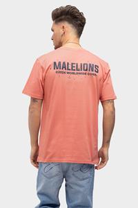 Malelions Men Worldwide Paint T-Shirt - Coral