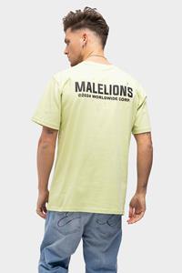 Malelions Men Worldwide Paint T-Shirt - Light Green