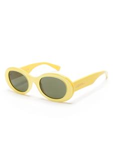 Gucci Eyewear Zonnebril met ovaal montuur - Geel