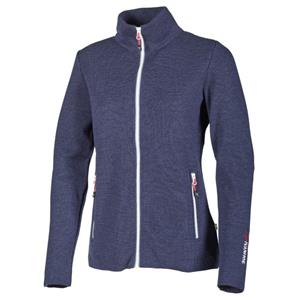 Ivanhoe of Sweden  Women's Hedda Full Zip - Merinovest, blauw