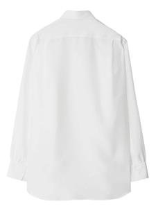 Burberry long-sleeve silk shirt - Wit