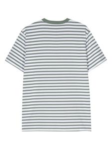 Carhartt WIP S/S Seidler striped T-shirt - Groen