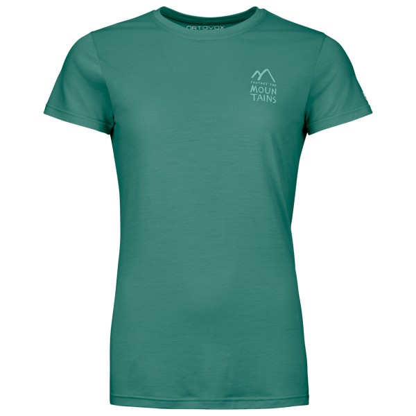 Ortovox  Women's 120 Cool Tec Mountain Duo T-Shirt - Merinoshirt, turkoois