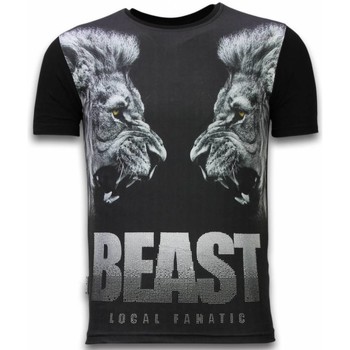 Local Fanatic T-shirt Korte Mouw  Beast Digital Rhinestone