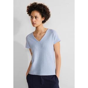 STREET ONE T-Shirt aus softem Materialmix