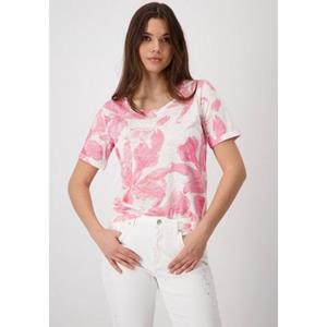 Monari T-shirt met bloemmotief