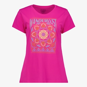 TwoDay dames T-shirt fuchsia roze