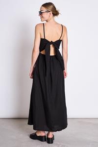 JAN N JUNE JAN 'N JUNE Damen vegan Schleifenkleid Leuven Schwarz