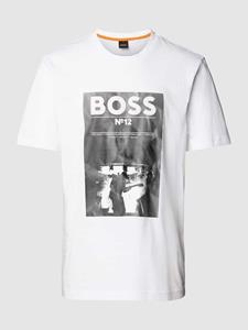 Boss Orange T-shirt met logo- en motiefprint