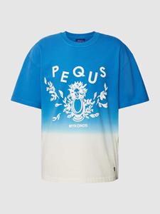 PEQUS Oversized T-shirt met labelprint