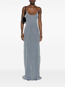 Y/Project Invisible Strap ribbed maxi dress - Blauw