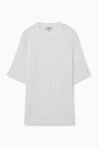 COS Oversized-T-Shirt In Knitteroptik