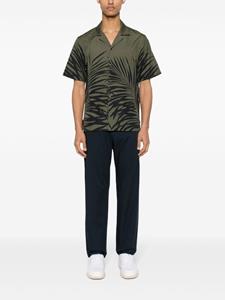 Moncler graphic-print cotton shirt - Groen