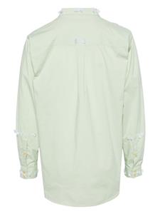 Henrik Vibskov appliqué-detail long-sleeve shirt - Groen