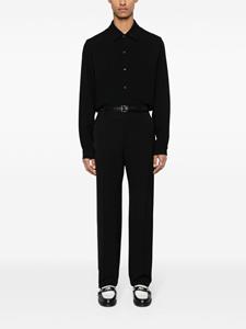 Séfr crepe long-sleeved shirt - Zwart