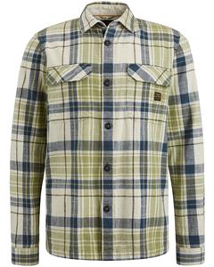 PME Legend Male Overhemden Psi2402208 Long Sleeve Shirt Ctn Yd Check