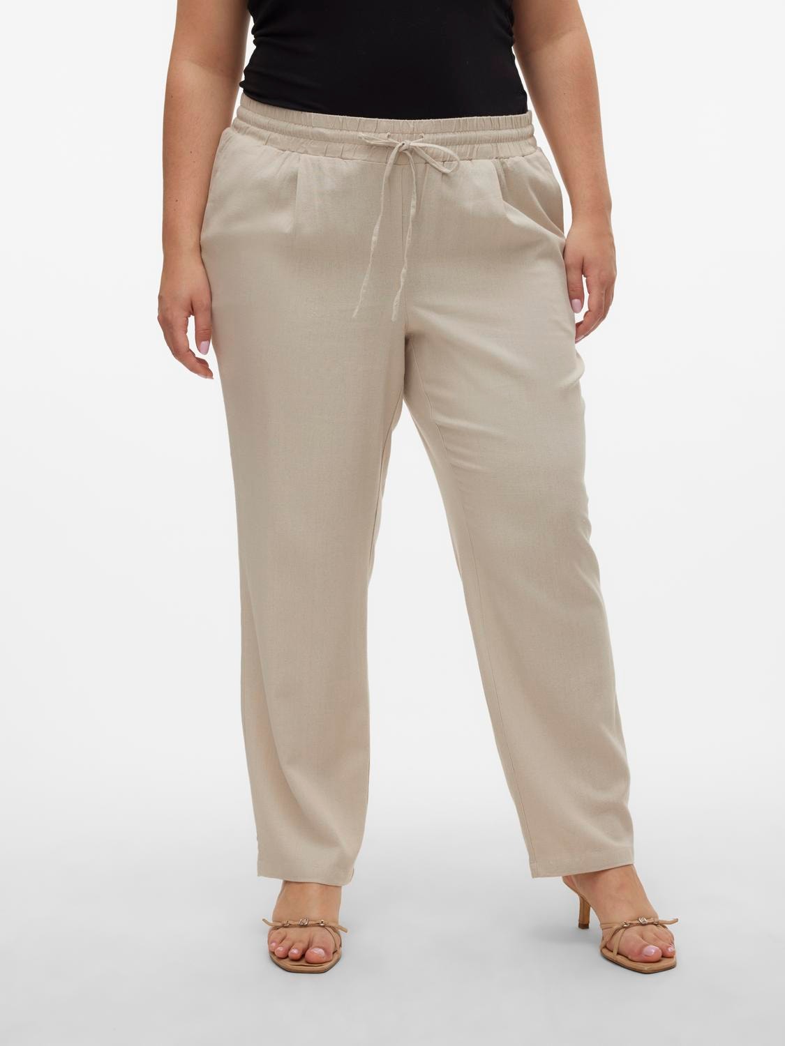 Vero Moda Curve Schlupfhose "VMJESMILO ANKLE PANTS WVN GA NOOS CUR"