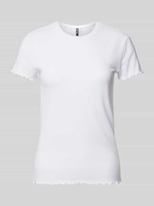 Pieces Slim fit T-shirt met viscose, model 'NICCA'
