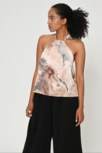 Lovjoi Damen vegan Top Palmae Marmor