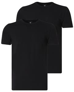 J.c. rags Basic Heren T-shirt KM 2-pack