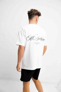 Malelions Men Resort T-Shirt - White/Black