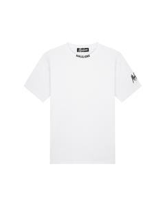 Malelions Men Collar T-Shirt | White